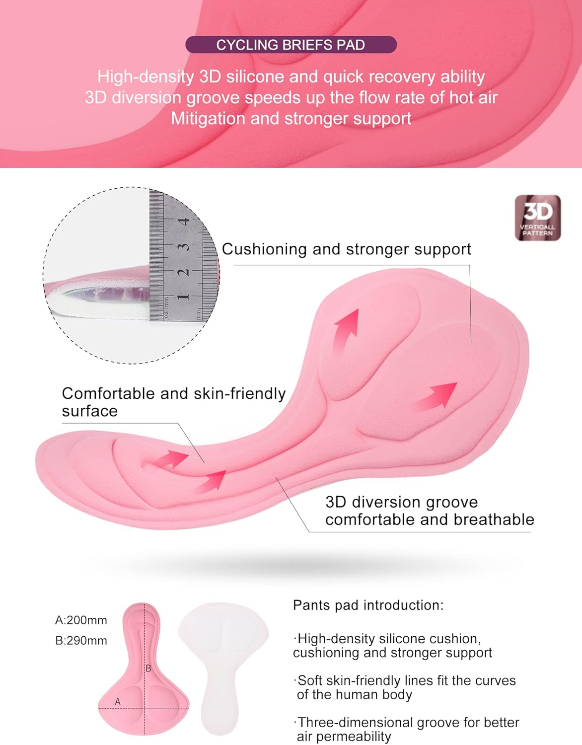 INBIKE Women's Cycling Shorts Padded Cycling Underwear - Image 2