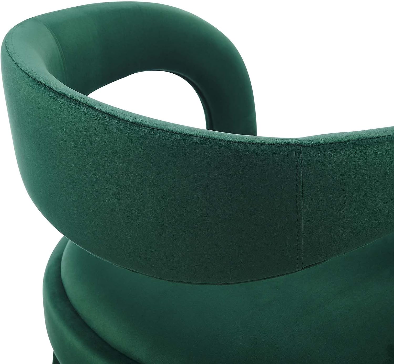 Modway EEI-6566-GRN-BLK Pinnacle Performance Velvet Counter Stool Set of Two, Green Black