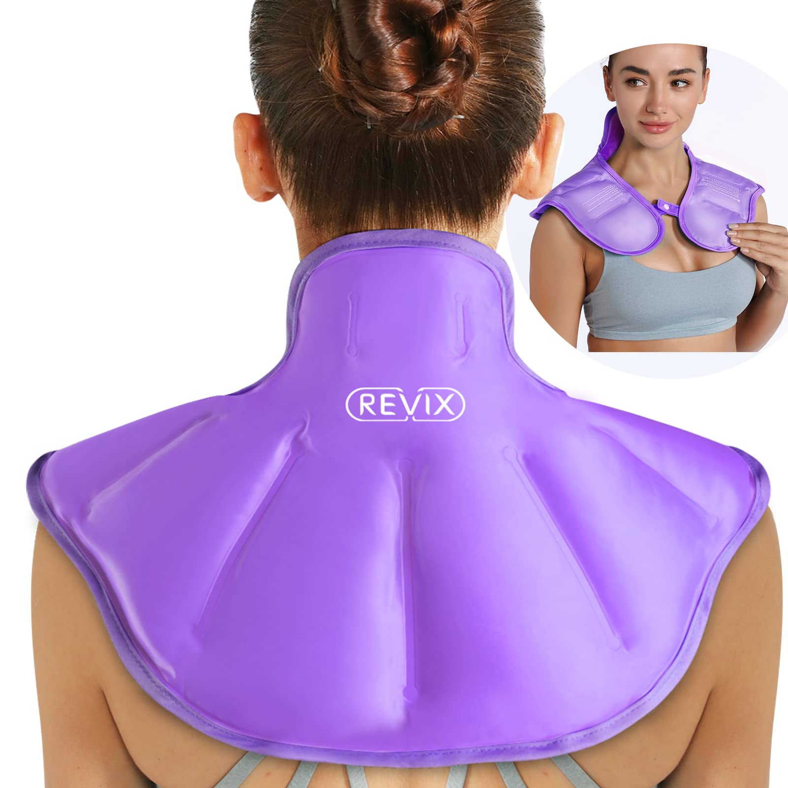 Buy REVIX Shoulder Ice Pack for Injuries Reusable Gel Large Neck