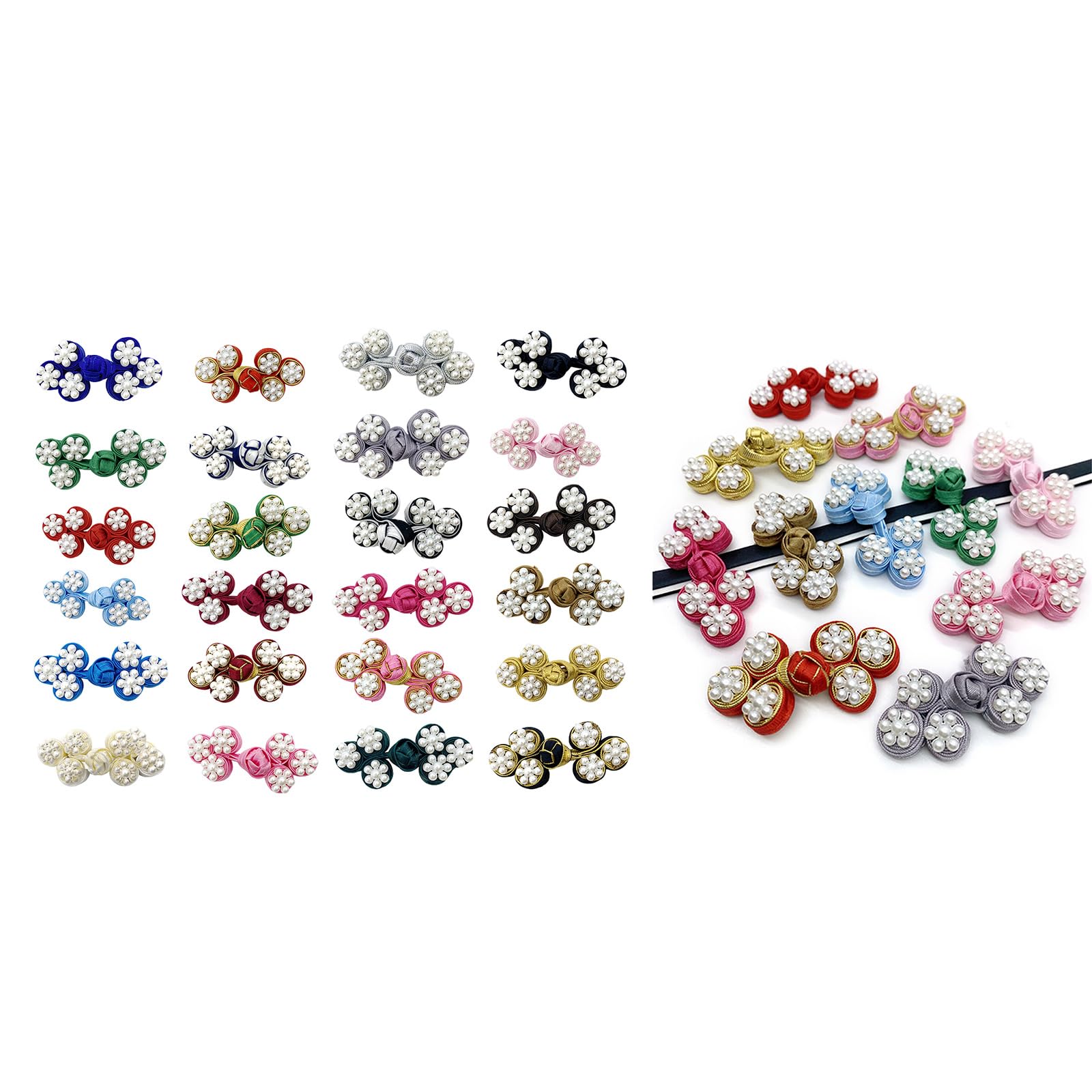 Set di bottoni vintage forma ovale anni 70 - Merceria Cheri - Rimini