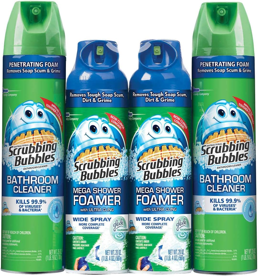 Scrubbing Bubbles Mega Shower Foamer With Ultra Cling Bulk