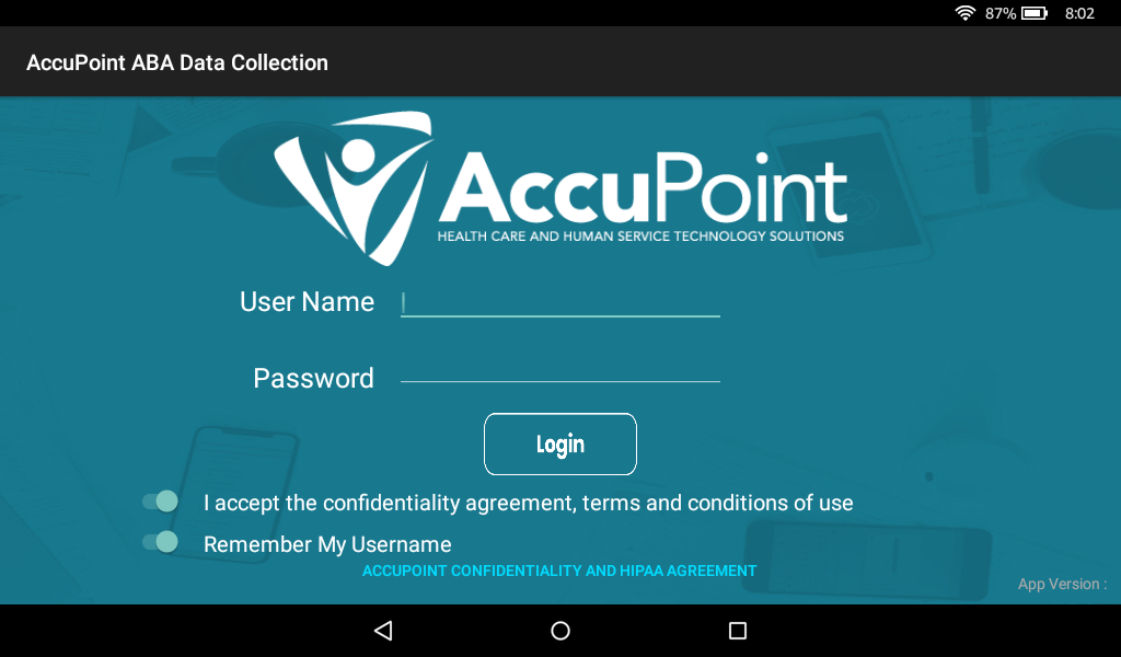 AccuPoint ABA Data Collection App on Amazon Appstore