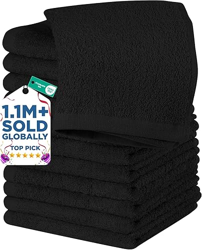 Miniatura 84 de DAN RIVER Paquete de 6 toallas de mano de alta calidad (16 x 28 pulgadas), 100% algodón, ultra suaves, ligeras, altamente absorbentes, para baño