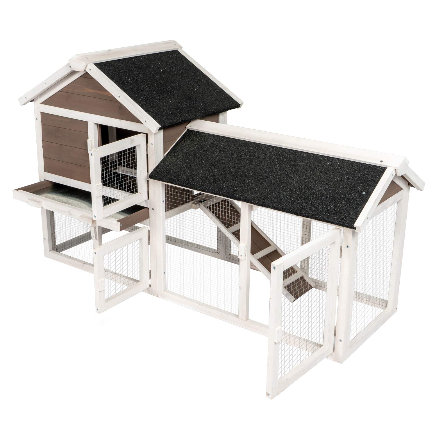 Kinpaw 53" Chicken Coop, Outdoor Rabbit Hutch, Outside Hen House