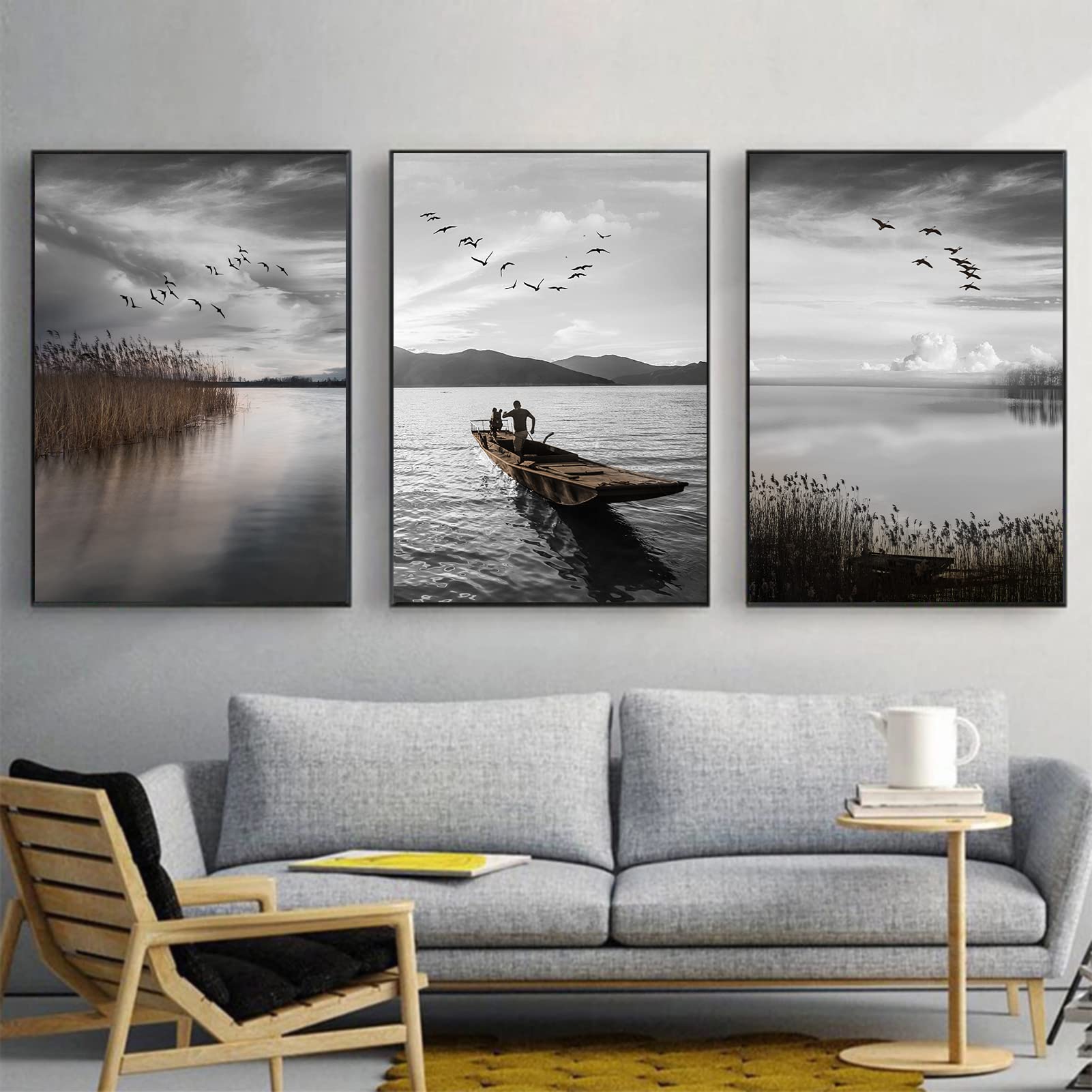 Trayosin Mediterrane Poster 3er Set - Wandbilder 50x70cm Ohne Rahmen