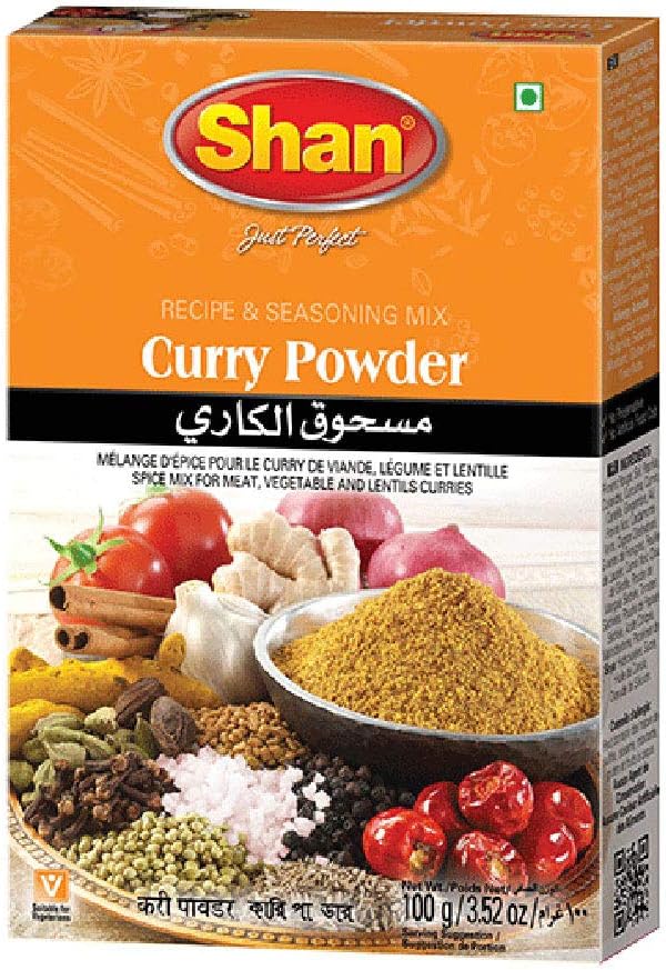 Curry Powder Recipe and Seasoning Mix 3.52 oz (100g) - Spice Powder for Meat, Vegetable and Lentil Curry - Suitable for Vegetarians - Airtight Bag in a Box