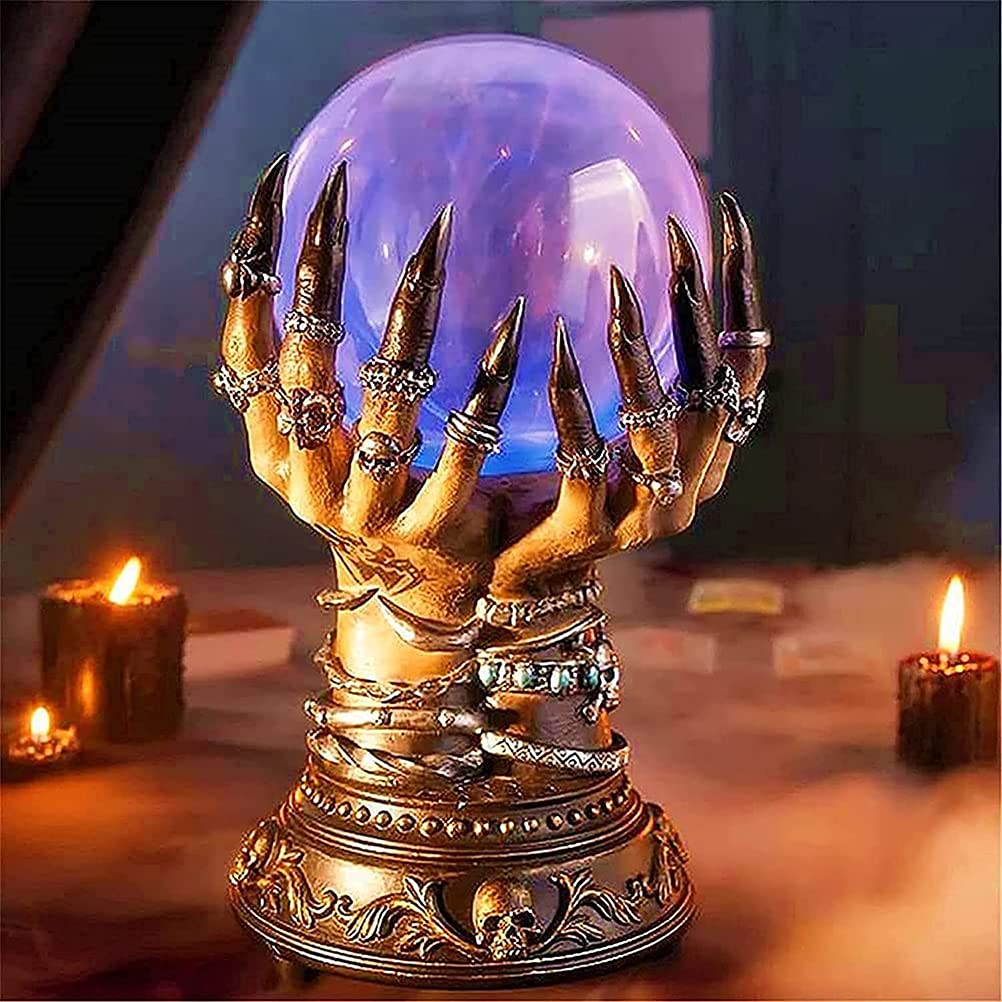 Bola de Cristal y Halloween Bola Intermitente Mágica para Decoración de Halloween
