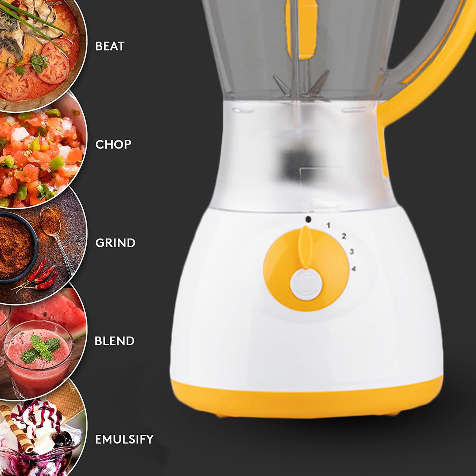 Frullatore Frullati da 1000W con Serbatoio da 1,5 L Senza BPA, 4 Lame Migliorate, Frullatore Smoothie con Pulse e velocità Regolabili per Crushed Ice, Bevande Congelate e Frullati,Nero