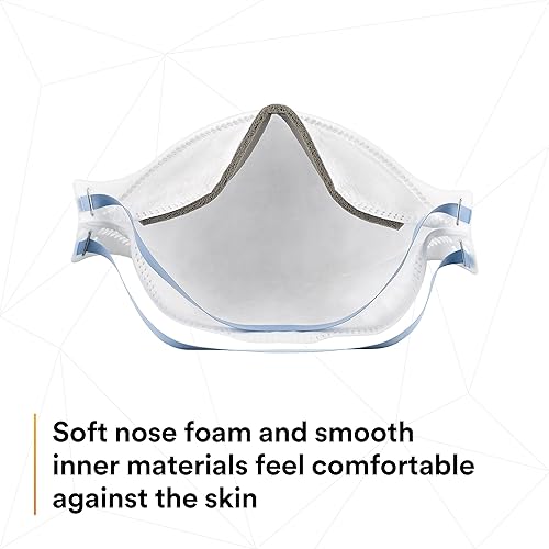 Miniatura 8 de 3M Aura - Respirador de partículas 9205+, N95, paquete de 20 respiradores desechables, envueltos individualmente, diseño de pliegue plano de 3
