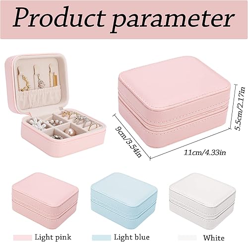 Miniatura 2 de Regalos de propuesta de dama de honor, joyero de cuero personalizado, flor de nacimiento, caja de joyería de viaje, caja de anillos personalizada,