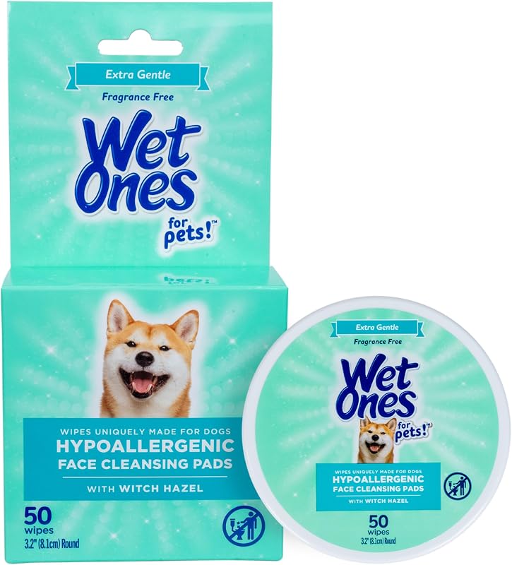 Lenços de Higiene Facial para Cães Wet Ones, Sem Fragrância, 50 unidades