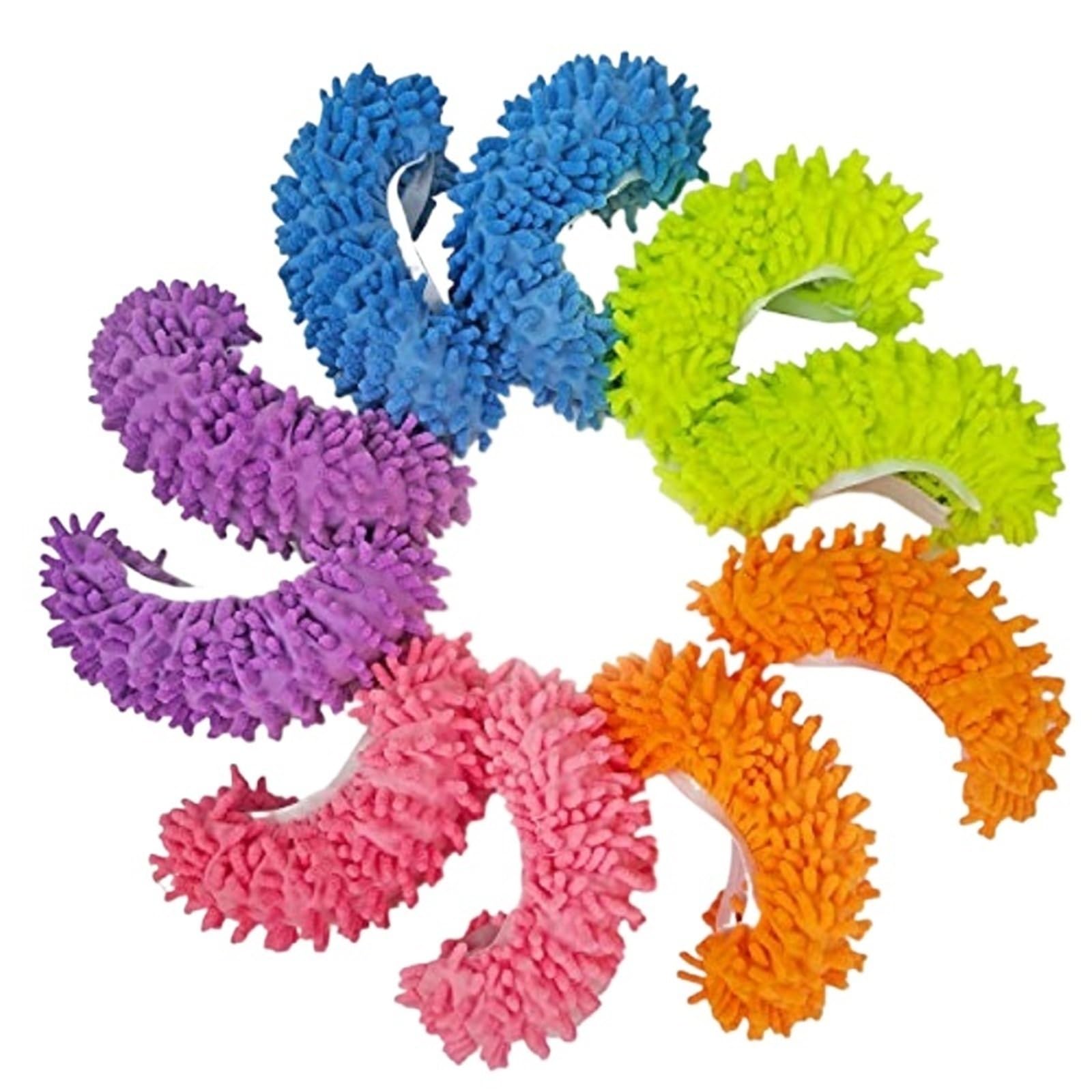 Mop Slippers Microfiber Slippers Reusable,Washable For Floor Cleaning(3 pair)