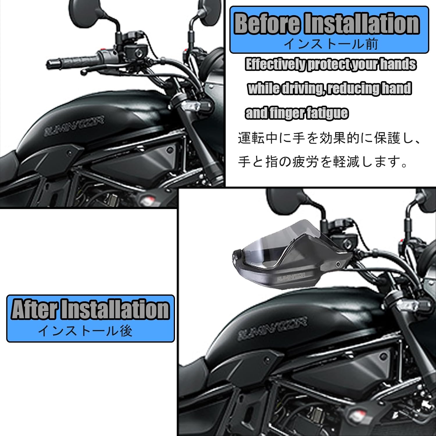 For Eliminator Eliminator SE 400 450 500 SE E400 E450 E500 2025 motorcycle hand guard hand guard windshield Handle both hands windproof eliminator 2023-2025 Motorcycle Accessories (Smoke Gray)
