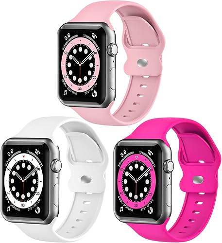 Miniatura 1 de Correas de actualización compatibles con Apple Watch Band de 1.654 pulgadas, 1.732 pulgadas, 1.772 pulgadas, para mujeres y hombres, paquete de 3