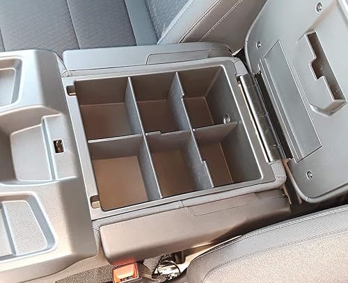 Vehicle OCD - Organizador de consola de asiento central para Chevy Silverado 1500  GMC Sierra 1500 (2019-2024) y 25003500 HD (2020-2024) (solo