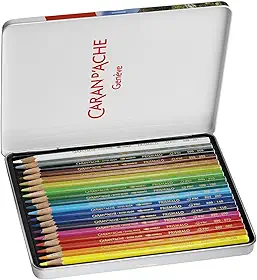 Lápis Aquarelável Caran D’Ache Prismalo 40 Cores, Caran D'Ache, 999340, 40 Cores