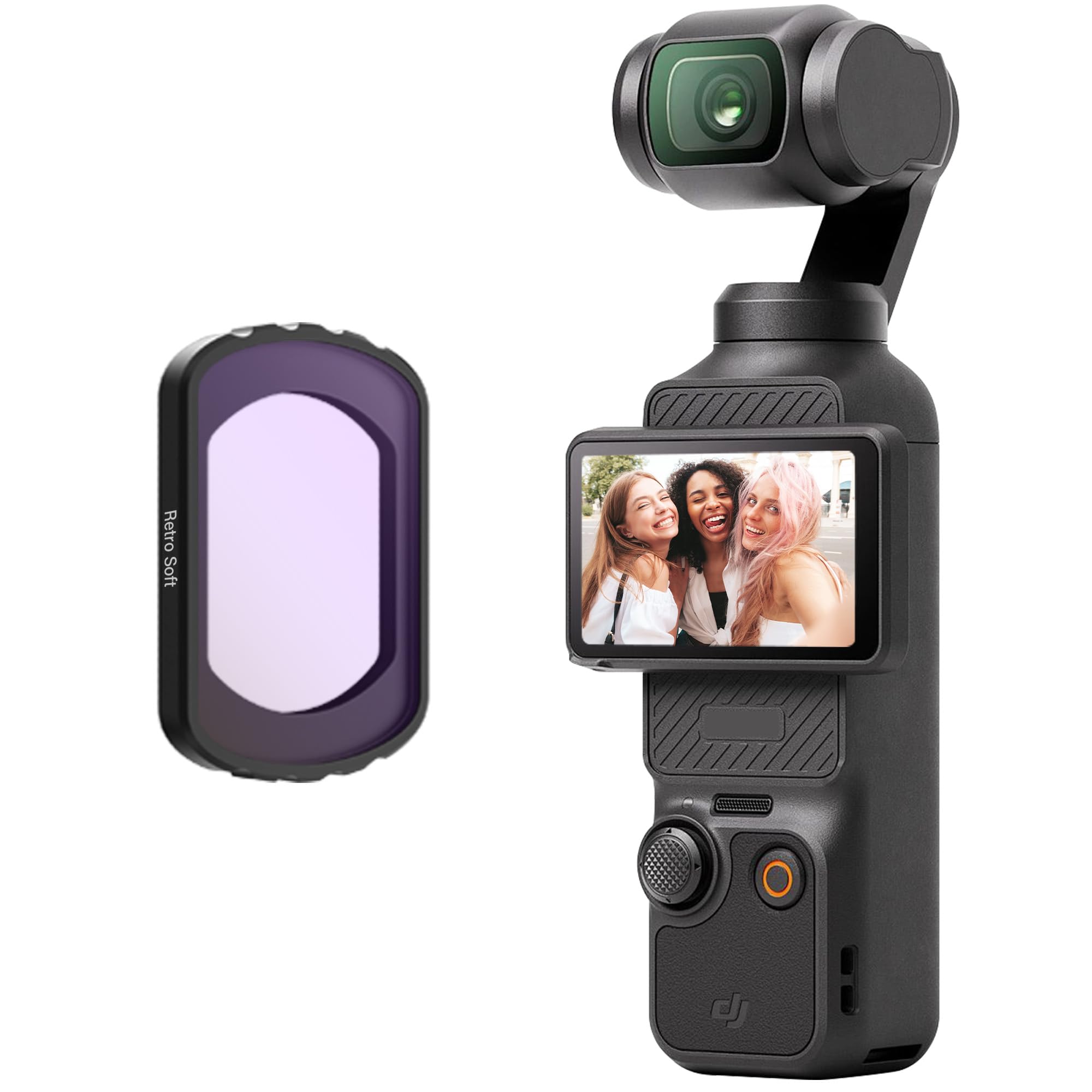 WalkingWay Vintage Soft Weichzeichner Filter kompatibel mit DJI Osmo Pocket 4 / Pocket 3, Magnetischer Retro Soft Filter