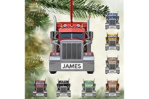 Personalized Christmas Ornament for Truck Lovers