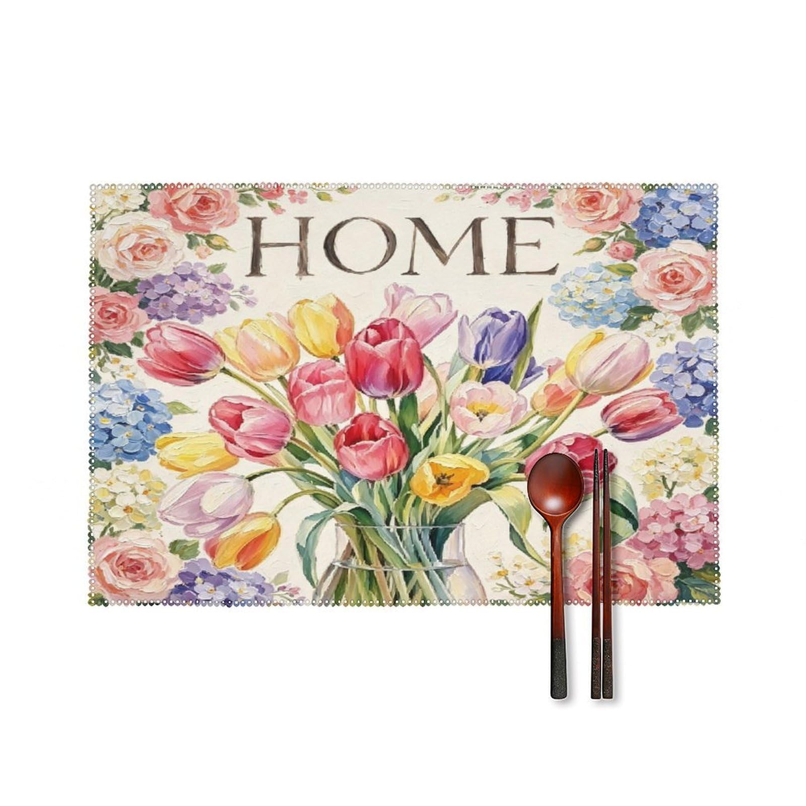 Fodpand Style Floral Placemats Set Of 4 Place Mats Table Mats