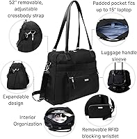 Vista 5 de Baggallini Women's Overnight Expandable Laptop Tote