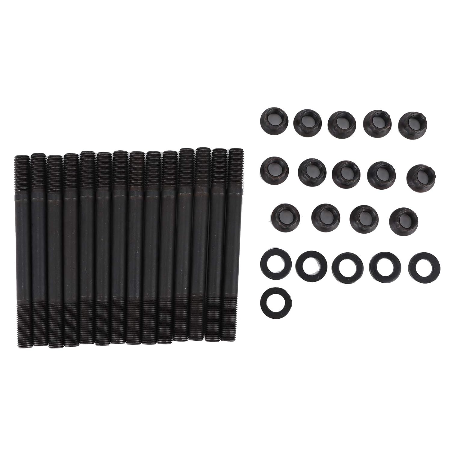 Head Bolts Kit, 2014302 Head Stud Bolts Nuts Kit Cylinder Head Bolt Kit Bolts and Nuts Kit for E36 325i 2. 5L 6 Cyl M50 S50US for Car Repair Car Maintenance