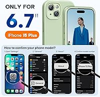Vista 1111 de Miracase Funda diseñada para iPhone 13 Pro Max con protector de pantalla, [forro de microfibra suave antiarañazos], funda protectora de silicona