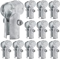 Vista 1 de VIVIDA Abrazaderas de riel de extremo de 1-5/8 pulgadas, accesorios de valla de enlace de cadena, conector de panel T para tubo de diámetro exterior