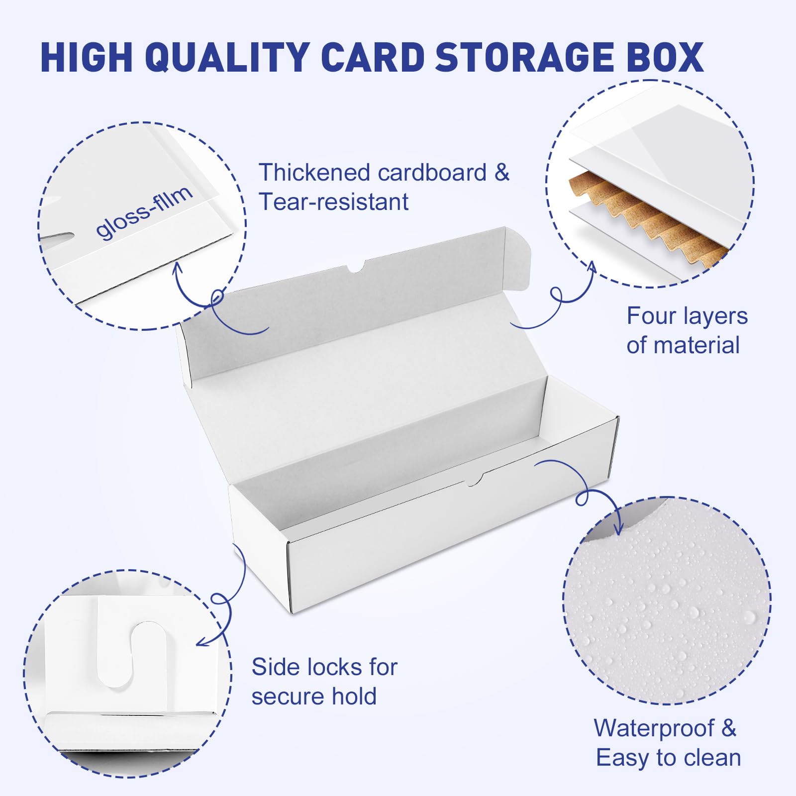 Snapklik.com : NEOACT 14.4 INCH Trading Card Storage Box,6 Pack 1000ct ...