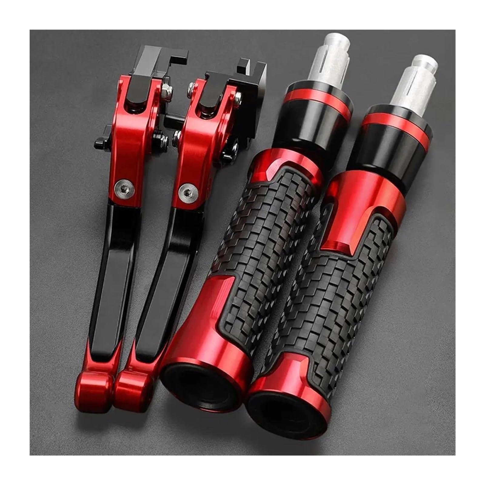 Cwziwoyji A Fit For Suzuki Sv650 1999-2012 Motorcycle Ccessories Djustable Brake Clutch Levers Handlebar Grips(A)