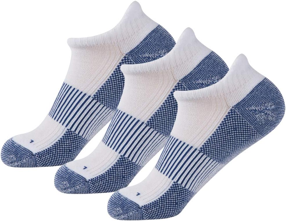 FOOTPLUS Unisex Copper Compression Socks Circulation Arch Support Plantar Fasciitis Ankle Golf/Running/Hiking Socks