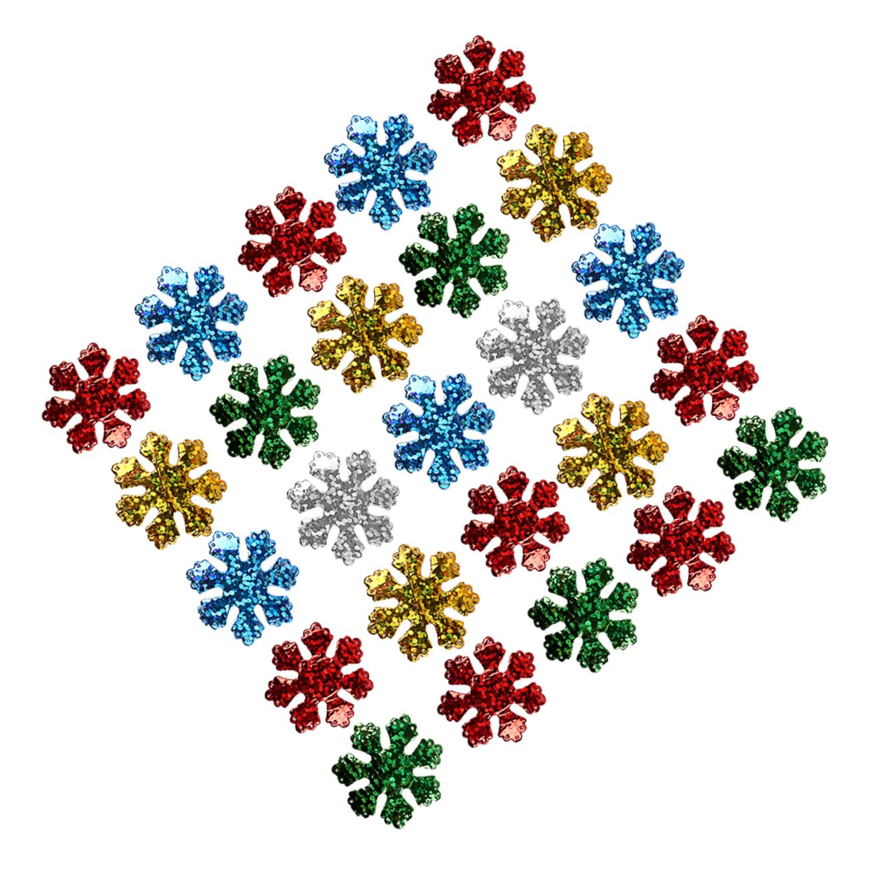 Beatifufu 200pcs Xmas Snowflake Decorations Large Snowflake Ornaments for Christmas Party Artificial Garlands