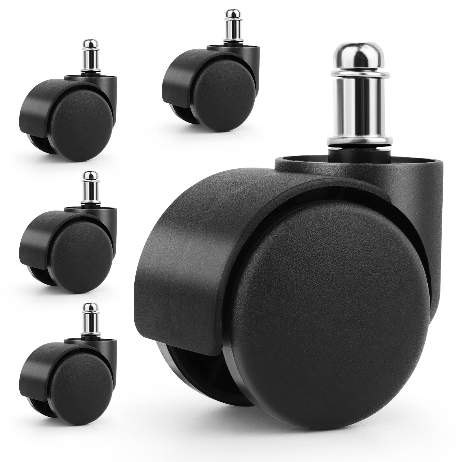 5 Ruote Di Ricambio Per Sedia,Rotelle Design A Doppia Ruota Facile