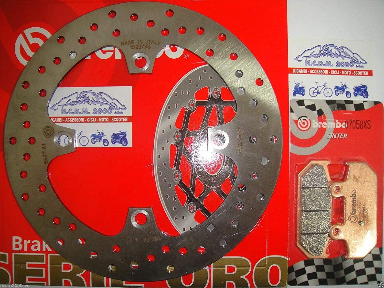 DISCO FRENO POSTERIORE + PASTIGLIE BREMBO SINTERIZZATE BURGMAN 650 2002 > 2003