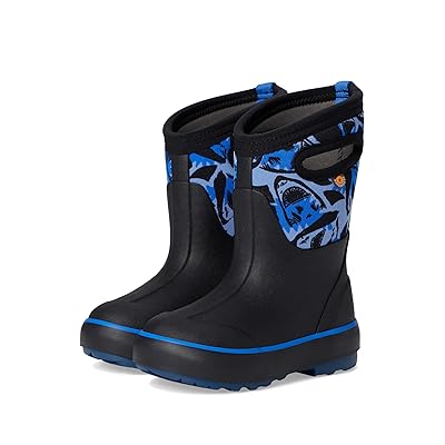 Bogs Kids Classic II Sharks (Toddler/Little Kid/Big Kid) Kids Shoes Black