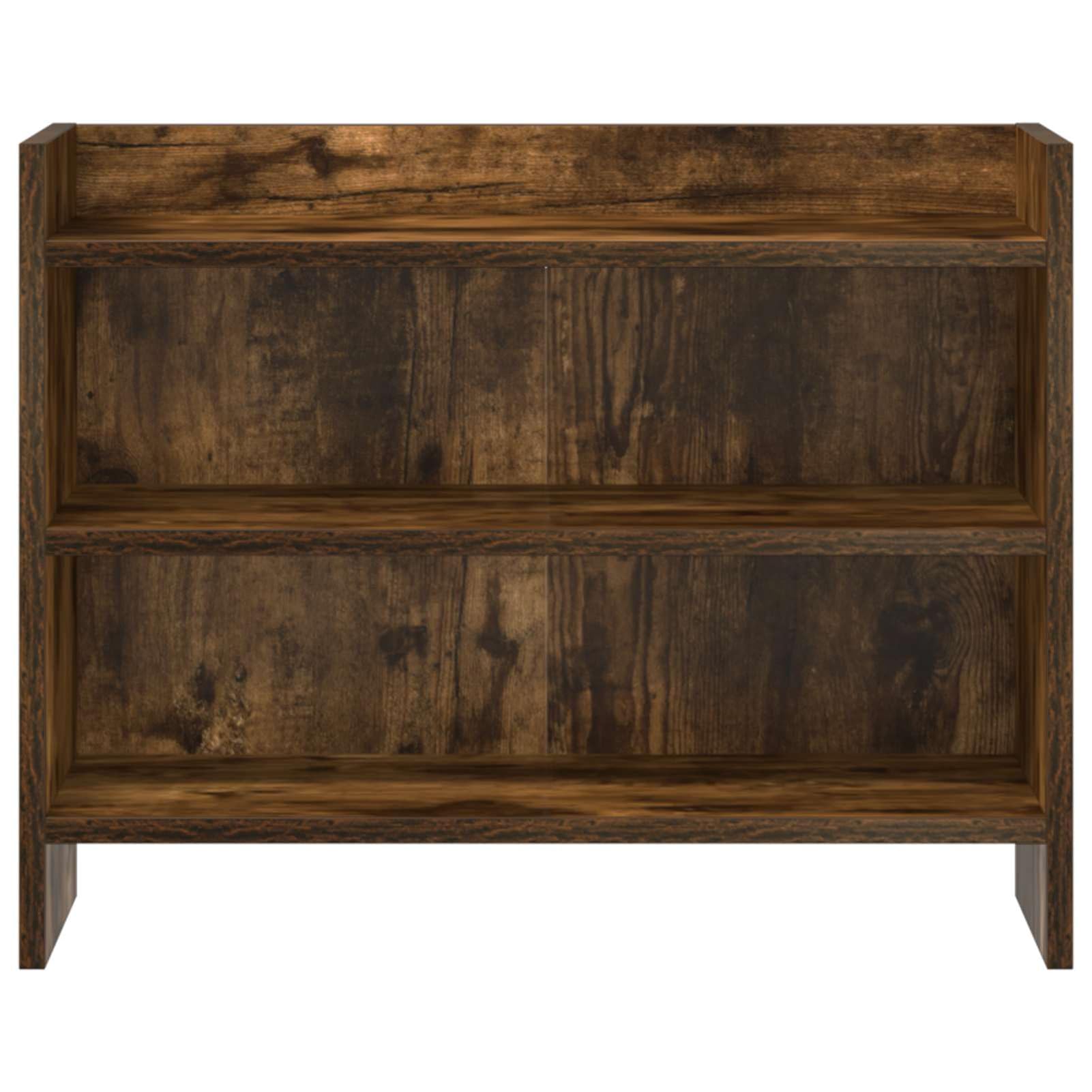 Gecheer TV-Schränk 60 x 33 x 47 cm Geräucherte Eiche Holzwerkstoff, Fernsehschrank Fernsehtisch TV-Lowboard für Wohnzimmer Home-Cinema Gamerzimmer8011215