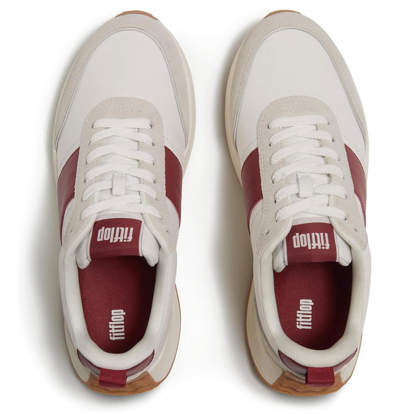 Fitflop F-Mode Flow Leather/Suede Flatform Sneakers Scarpe da ginnasticaDonna