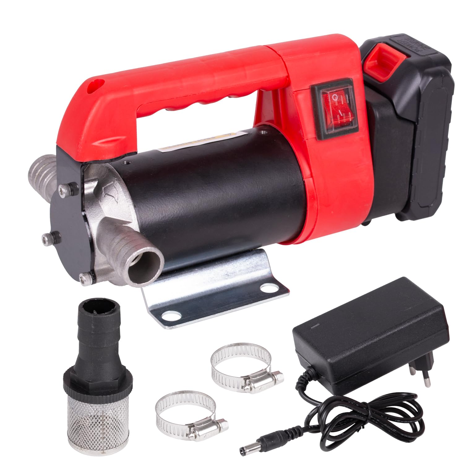 Pompa Per Gasolio 24V Geko G01016 - Portatile Per Travaso Diesel E Liquidi, Portata 40 L/min - Foto 3