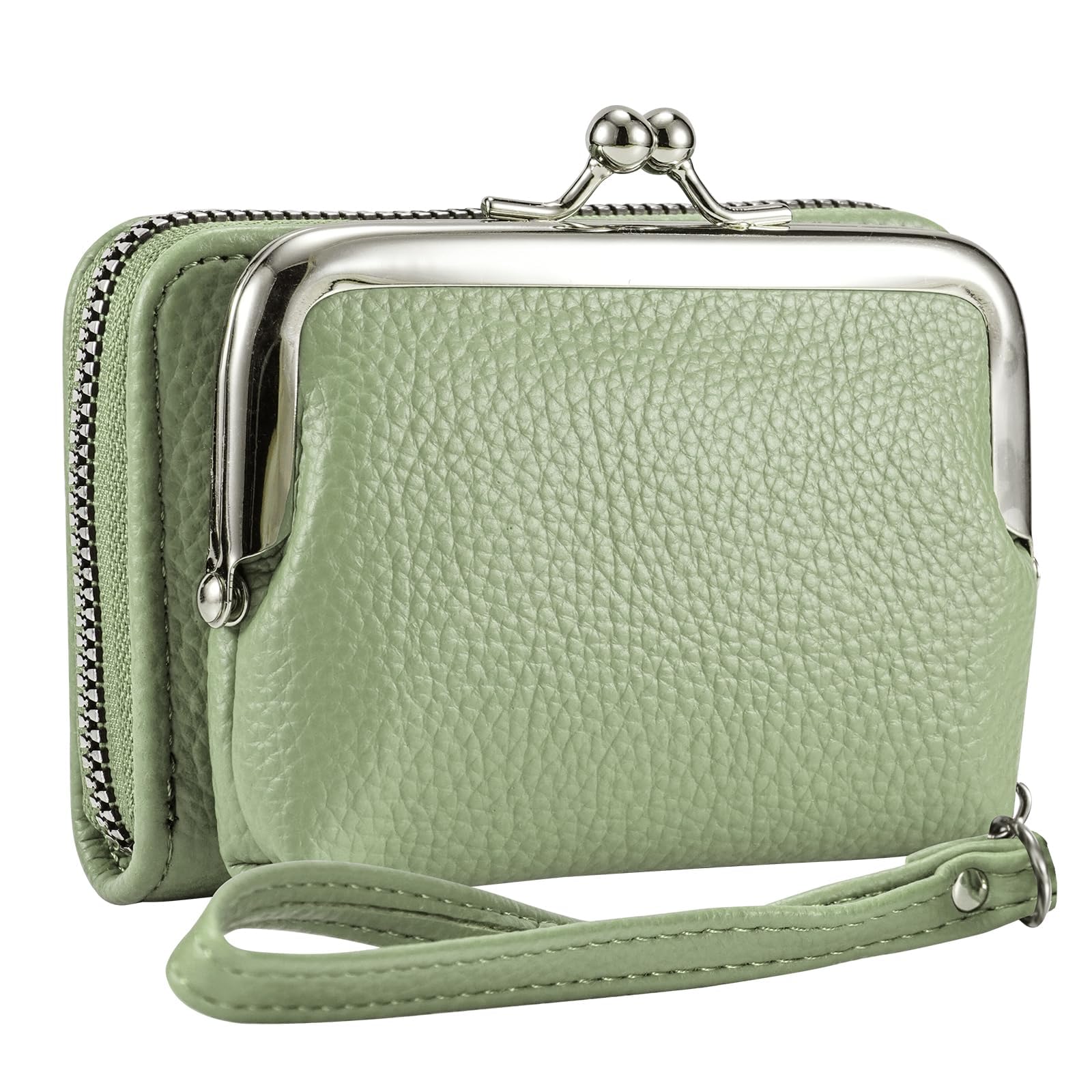 Women's Wristlet Wallet, Card Holder &amp; Coin Purse, Small Change Purse