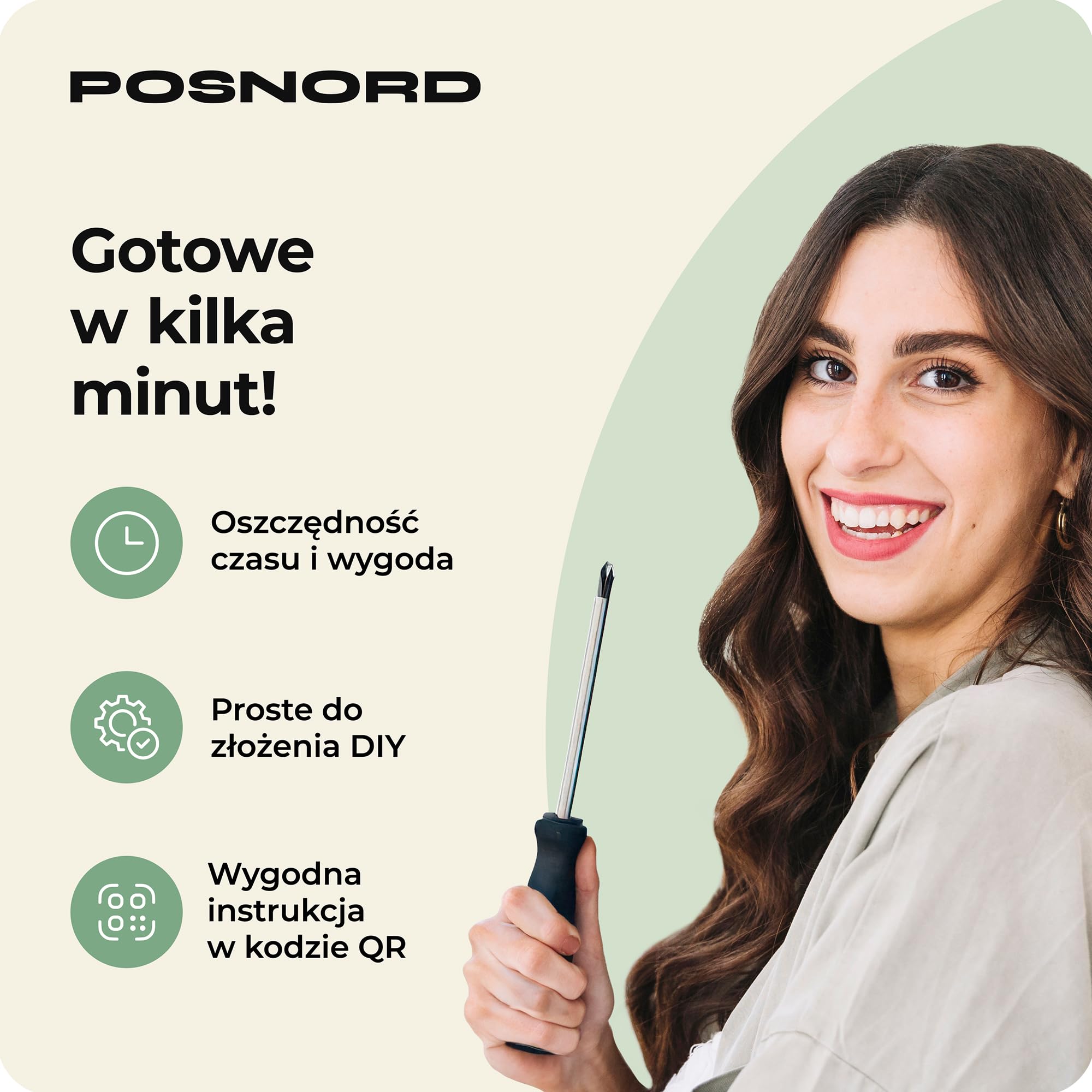 Okrągły Stolik Kawowy 60 cm do Salonu - Stolik Pomocniczy z MDF z Bukowymi Nogami - Skandynawski Stolik na Kawę z Lakierowaną Powierzchnią Biały