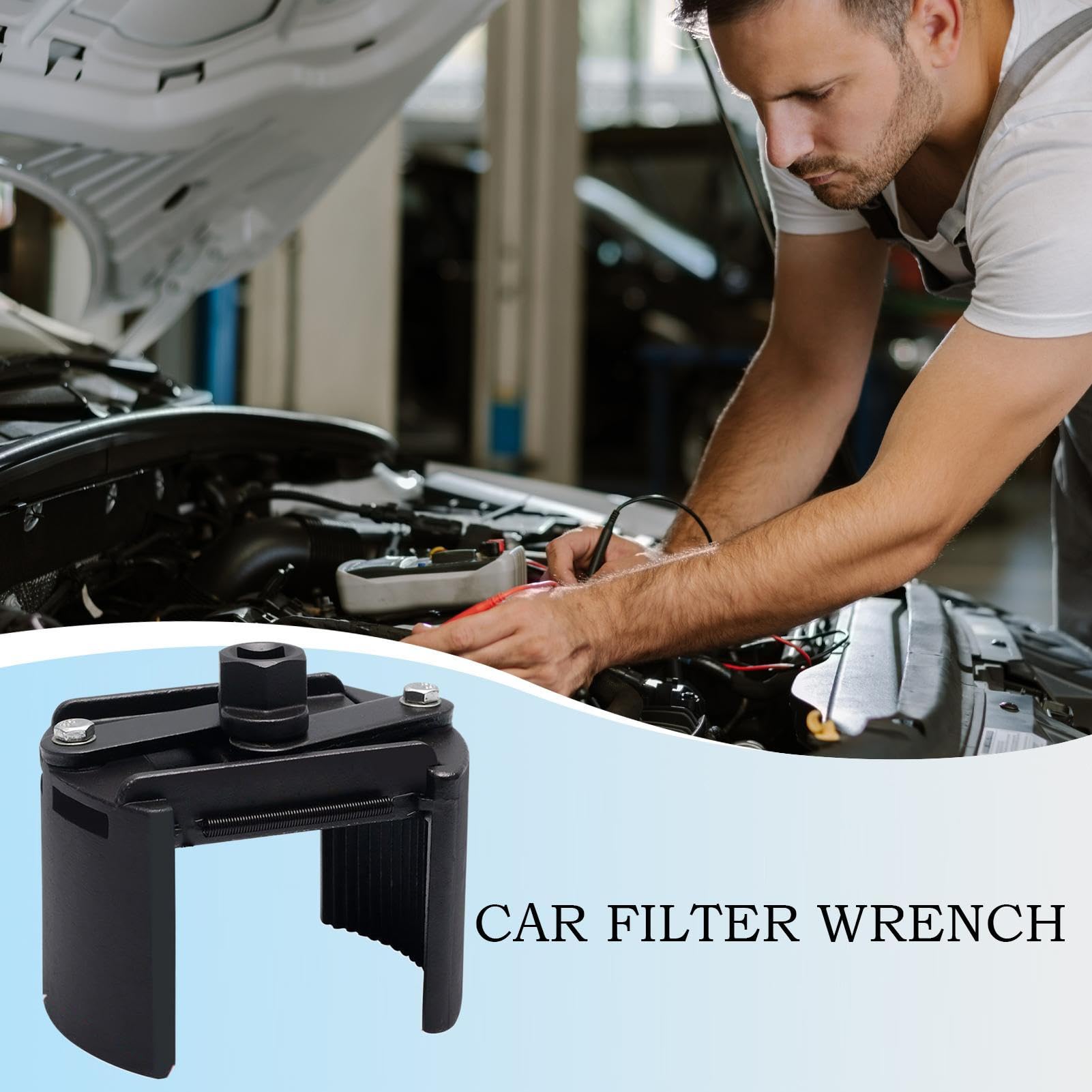Ölfilter-Schlüssel Verstellbarer Ölfilter Schlüssel | Stabiler Metall Abnehmer Für Motorwechsel Bei Pkw Lkw Und Auto
