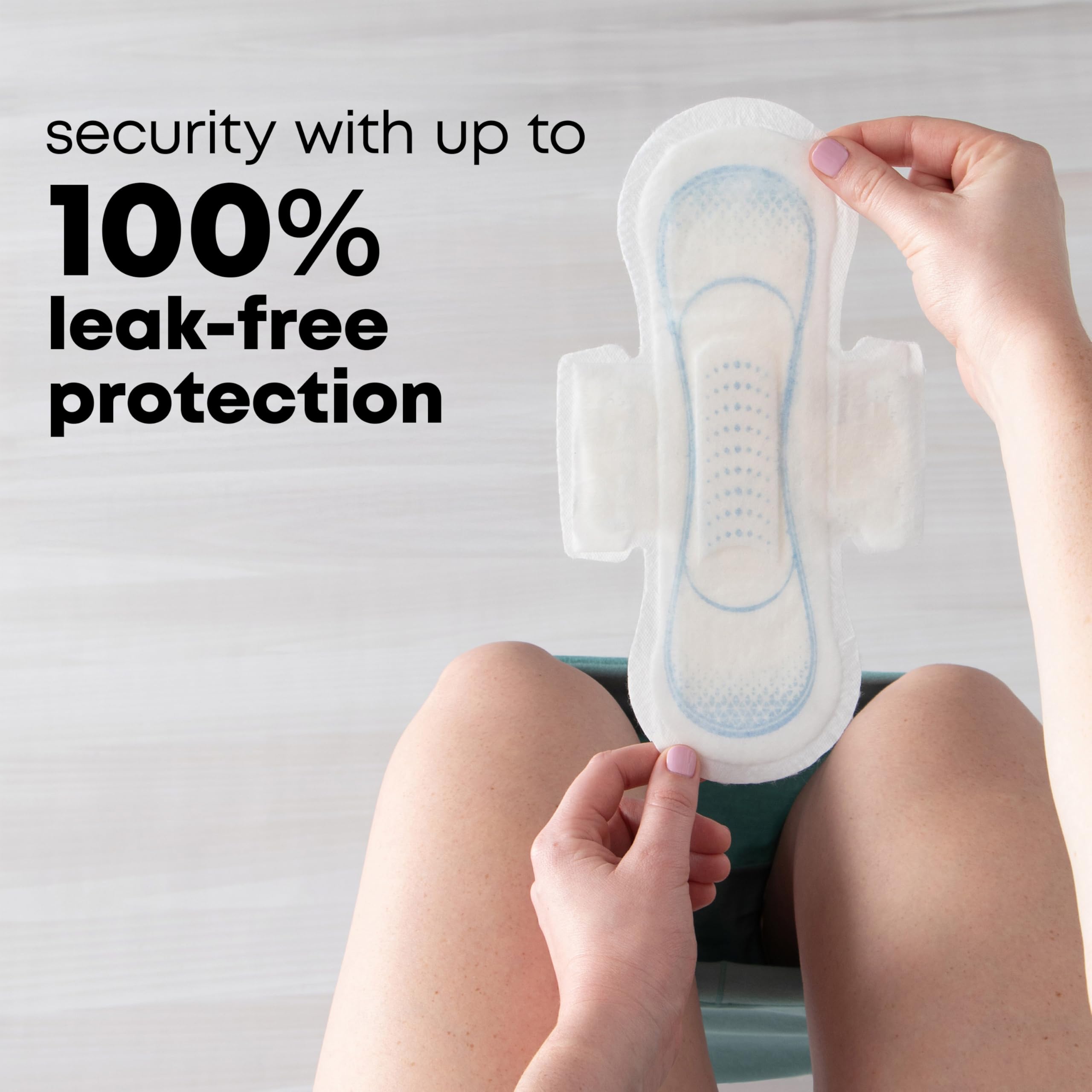 U by Kotex Clean & Secure - Cuscinetti ultra sottili con ali, assorbenza pesante, 192 pezzi (6 confezioni da 32) (la confezione può variare)