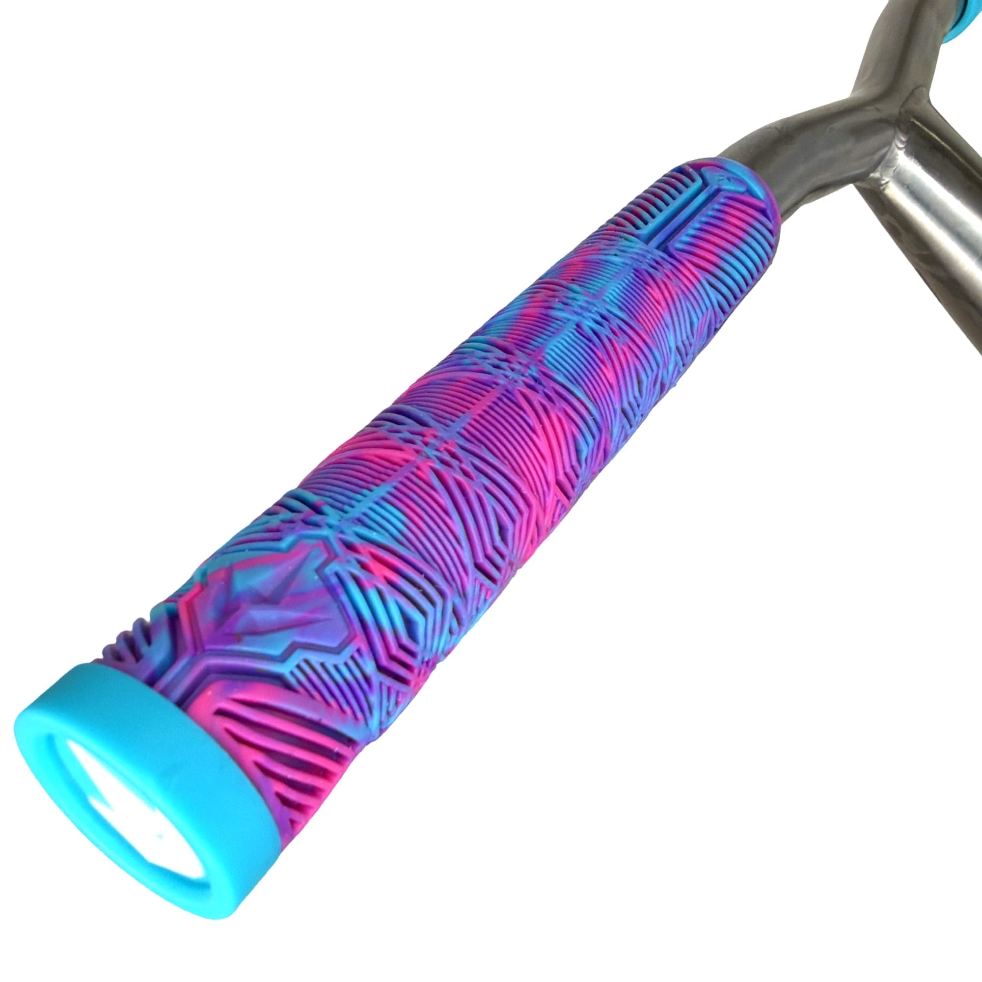 Blunt V3 Trottinette BMX Dirt Trick Tret Freestyle Roller V3 Poignées douces longues 160 mm avec 2 embouts de guidon 2 x 2 extrémités