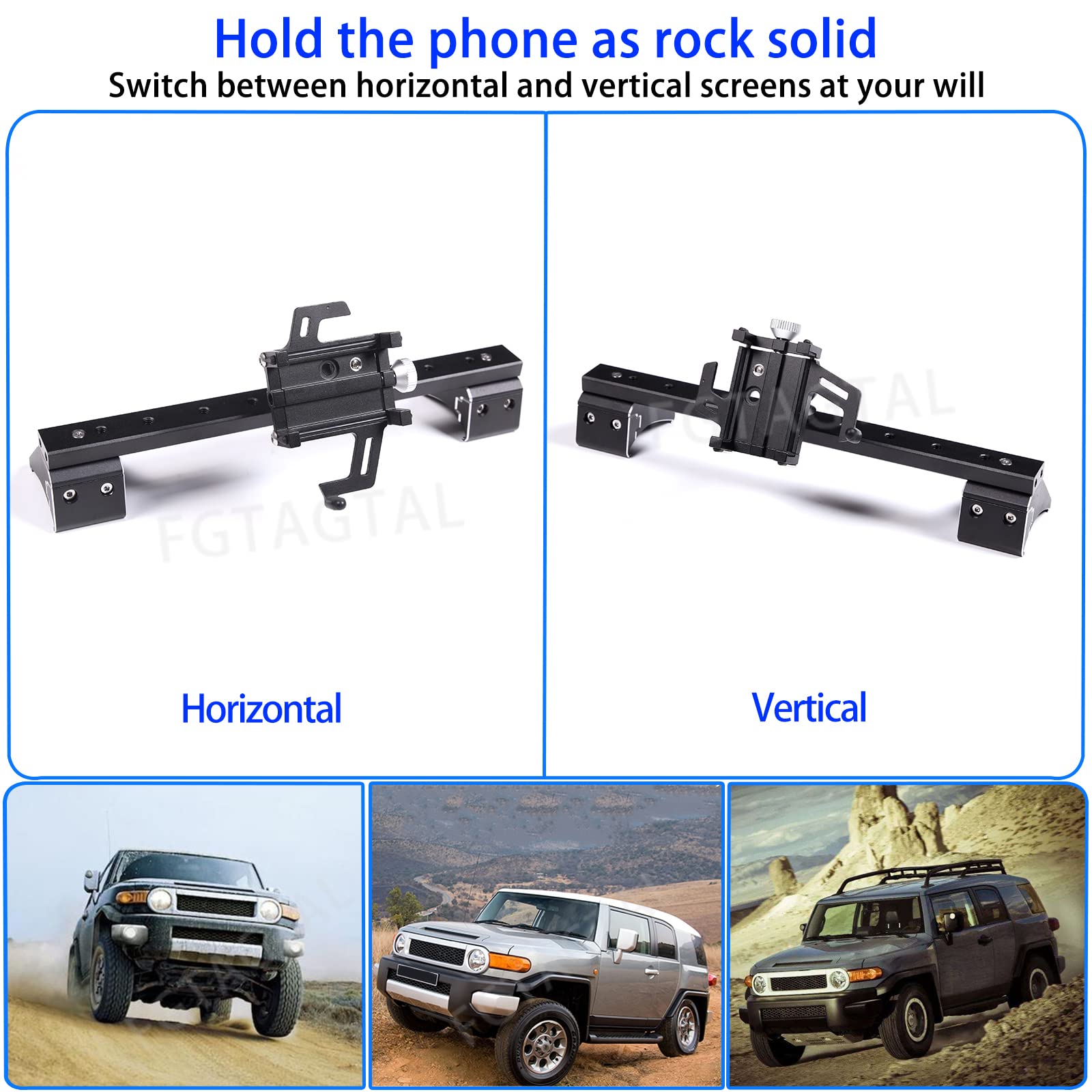 Samochodowy uchwyt na telefon pasuje do Toyot@ FJ Cruiser 2007-2021, wielofunkcyjny uchwyt na deskę rozdzielczą, uchwyt na telefon komórkowy, do samochodu, na deskę rozdzielczą, stojak na telefon