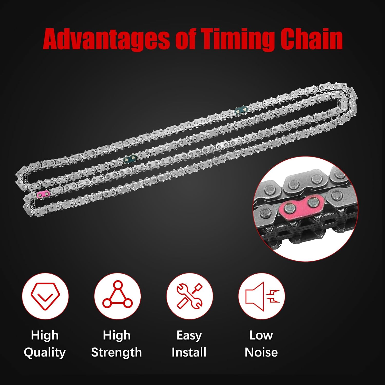 130286KA0A 3.5L Timing Chain Kit VQ35DD for Nissan Pathfinder 3.5 2017-2024,for Infiniti QX60 3.5 2017-2024 2018 2019 2020 3.5L Engine Time Chain Timing Kit 150416KA0A 130706KA1C