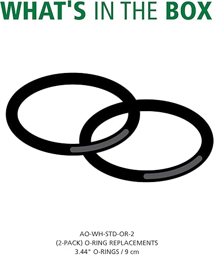 Miniatura 2 de AO Smith AO-WH-STD-OR-2 - Juntas tóricas para filtro de agua para toda la casa, 3.44 pulgadas, 3.5 in de diámetro real, se adapta a carcasas