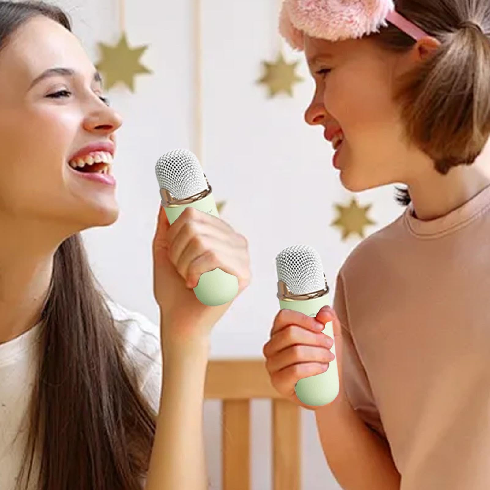 Spesker - Microfono con altoparlante per karaoke per bambini, kit completo | di altoparlanti wireless per karaoke per bambini piccoli, con cavo di ricarica