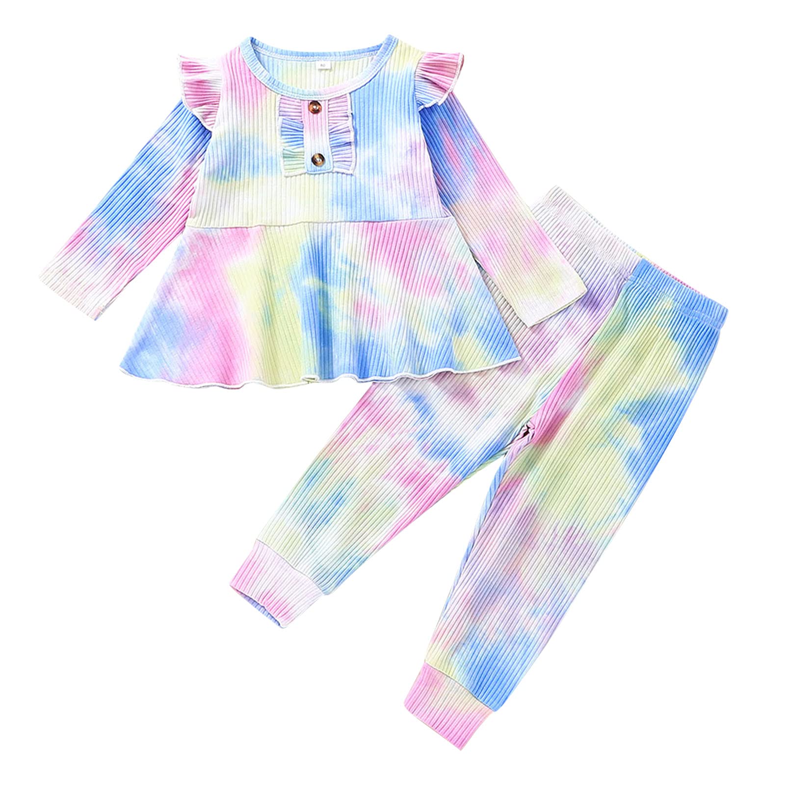 LovelyAngel Christmas Outfits for Kids Pullover Clothes Tops+Pants Baby Outfits Boys Girls Striped Set Infant Girls Outfits&Set Pack Baby Swaddles