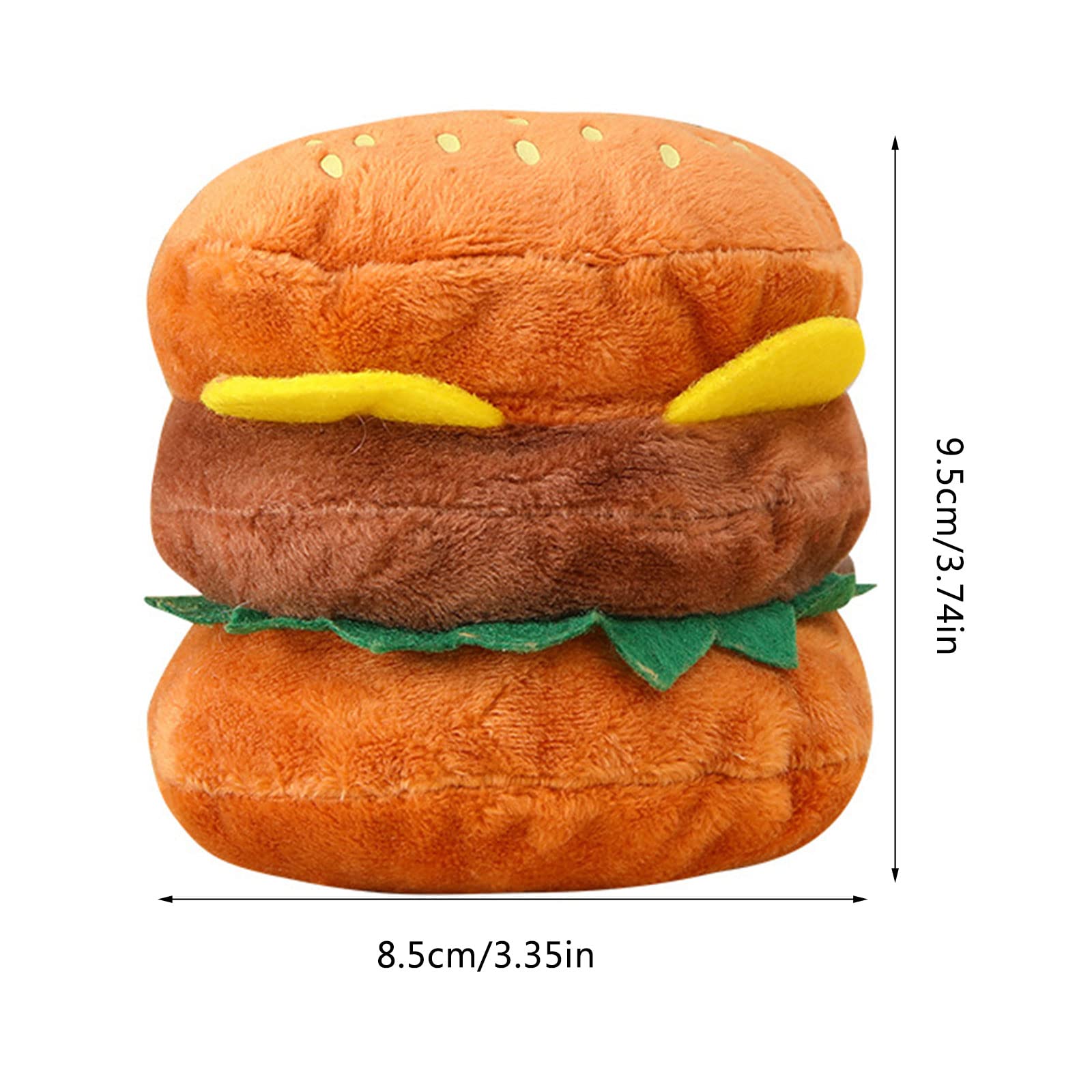 Boon hond speelgoed hamburger pluche met smiley en piep - Schuurman Dier-, en Hengelsport