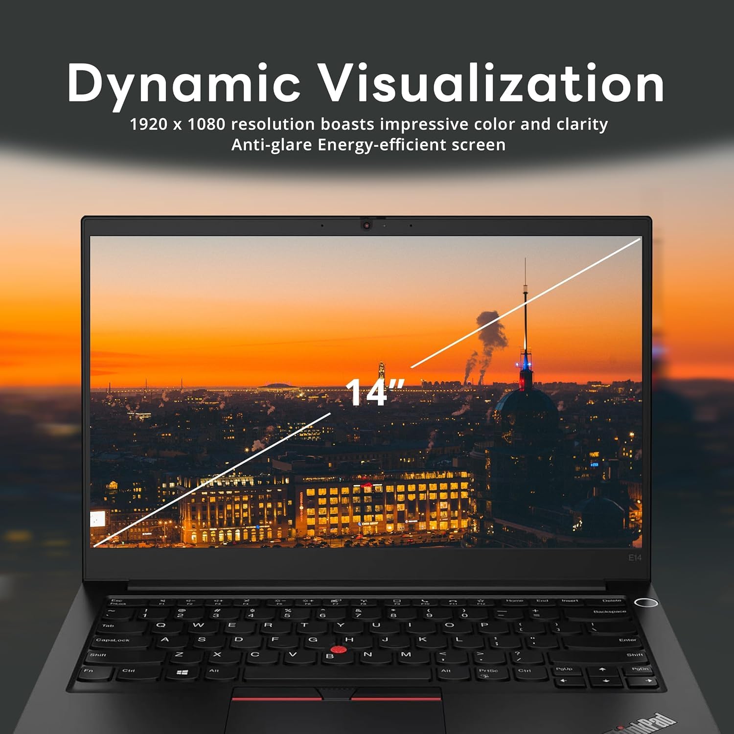 Lenovo ThinkPad E14 Gen 1 – 14″ FHD – Intel Core I5-10210U – 16GB RAM – 512GB SSD – Windows 11 Pro – Gerenoveerd – Amerikaans Toetsenbord