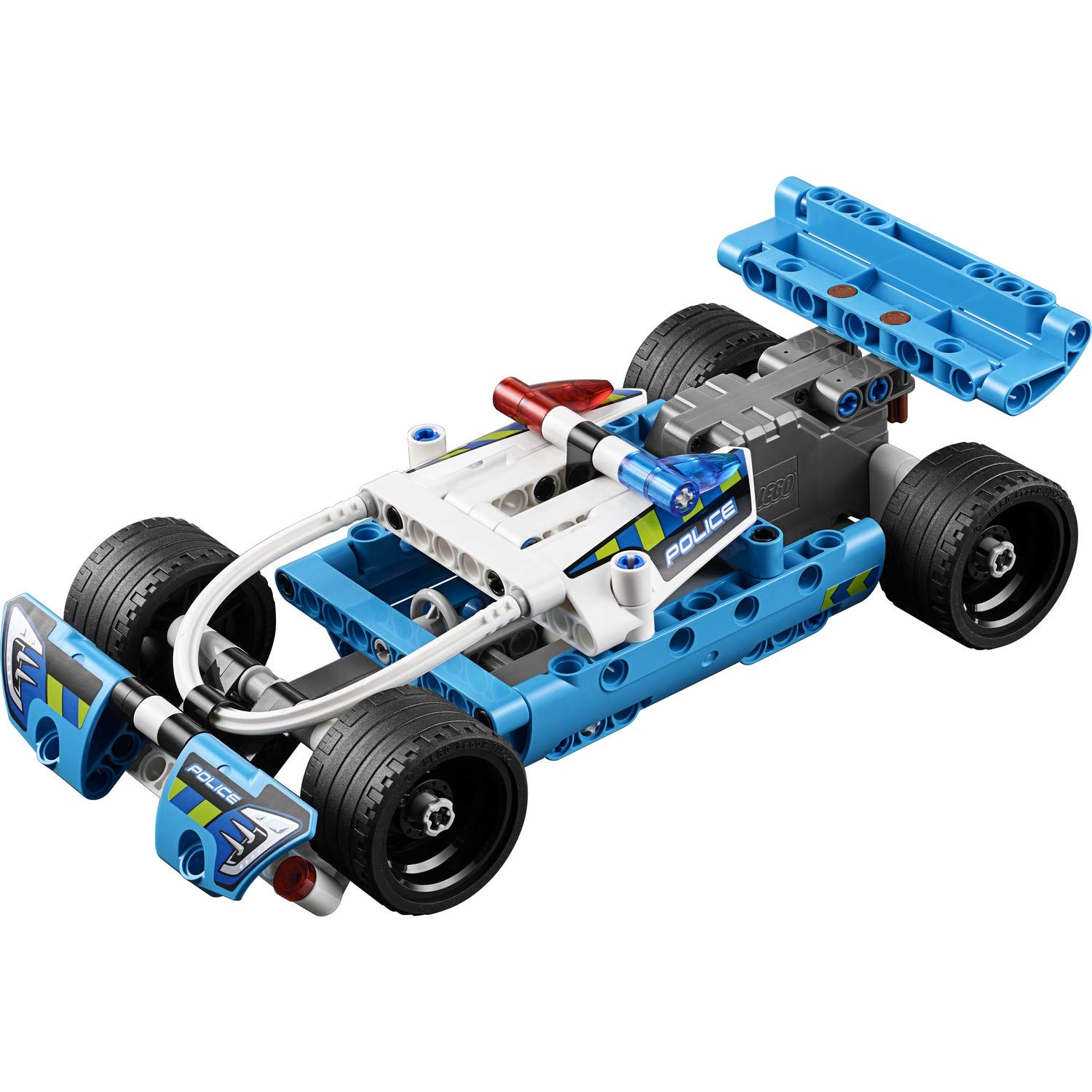 Technic Police Pursuit Toy Car Vehicle, Pull-Back Motor, Police Toys for Kids